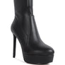 Rossetti Stretch Pu High Heeled Ankle Boot
