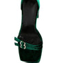 FIRECROWN High Platform Diamante Lace Up Sandals