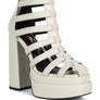 Rielle High Platfrom Cage Bootie Sandal