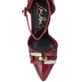 Mocktail Diamante Buckle Patent Stiletto Sandals