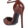Mocktail Diamante Buckle Patent Stiletto Sandals