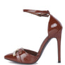 Mocktail Diamante Buckle Patent Stiletto Sandals