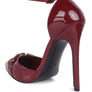 Mocktail Diamante Buckle Patent Stiletto Sandals