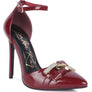 Mocktail Diamante Buckle Patent Stiletto Sandals