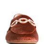 Croc Textured Metal Show Detail Loafers