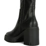 Kokum Faux Leather Platform Heeled Ankle Boot