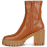 Kokum Faux Leather Platform Heeled Ankle Boot