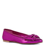 PIE-TRIBE Metallic Big Bow Ballerinas