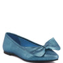 PIE-TRIBE Metallic Big Bow Ballerinas
