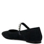 ASSISI Fine Suede MaryJane Ballet Flats