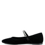 ASSISI Fine Suede MaryJane Ballet Flats