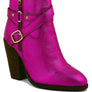 CAT-TRACK Leather Heeled Ankle Boots