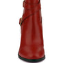 CAT-TRACK Leather Heeled Ankle Boots