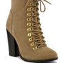 GOOSE-FEATHER Antique High Heeled Ankle Boot