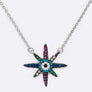 Mix Color CZ Star Petite Pendant Necklace