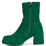 TWO CUBES Stretch Suede Ankle Boots
