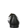 Chunky Metal Chain Faux Leather Loafers