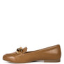 Chunky Metal Chain Faux Leather Loafers