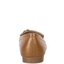 Chunky Metal Chain Faux Leather Loafers