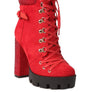 Birch Diamante Set Block Heeled Ankle Boot