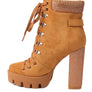 Birch Diamante Set Block Heeled Ankle Boot