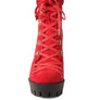 Birch Diamante Set Block Heeled Ankle Boot
