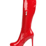 Shawtie High Heeled Stretch Patent Calf Boots