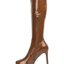 Shawtie High Heeled Stretch Patent Calf Boots