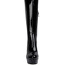 Shawtie High Heeled Stretch Patent Calf Boots