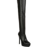 Confetti Stretch Pu High Heeled Long Boots