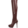 Confetti Stretch Pu High Heeled Long Boots