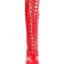 Snowflakes Patent Pu High Platform Calf Boots