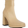 Tintin High Heeled Square Toe Ankle Boots