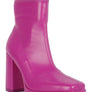 Tintin High Heeled Square Toe Ankle Boots