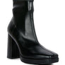 Tintin High Heeled Square Toe Ankle Boots