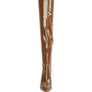 Riggle Patent Pu Stiletto Long Boots
