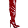 Riggle Patent Pu Stiletto Long Boots