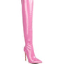 Riggle Patent Pu Stiletto Long Boots