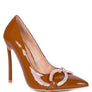COCKTAIL Buckle Embellished Stiletto Pump Shoes