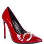 COCKTAIL Buckle Embellished Stiletto Pump Shoes