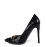 Fanfare Croc Metal Chain Pump Heels