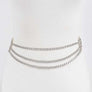 Crystal Ring Layered Chain Belt