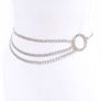 Crystal Ring Layered Chain Belt