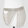Fringe Rhinestone Curtain Belt
