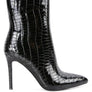Momoa Patent Pu High Heeled Ankle Boot
