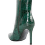 Momoa Patent Pu High Heeled Ankle Boot