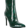 Momoa Patent Pu High Heeled Ankle Boot