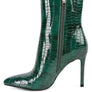 Momoa Patent Pu High Heeled Ankle Boot