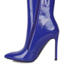 Mania Patent Pu High Heeled Ankle Boot