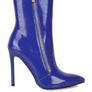 Mania Patent Pu High Heeled Ankle Boot